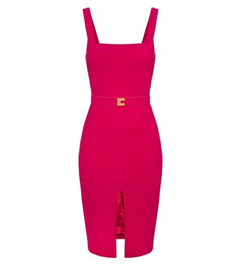 abito tubino fuscia versace per h&m